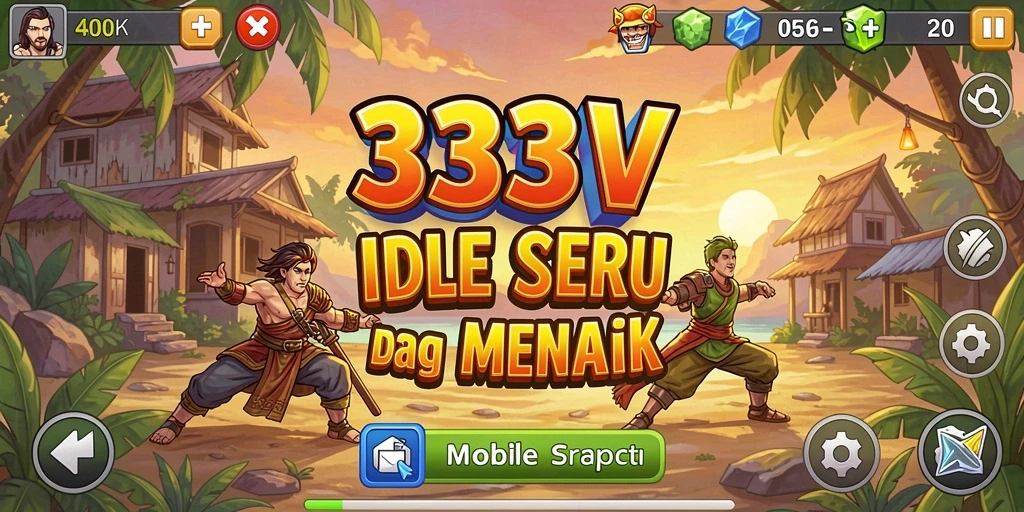 Gameplay <strong>333V</strong> yang menarik dengan elemen Idle yang seru.