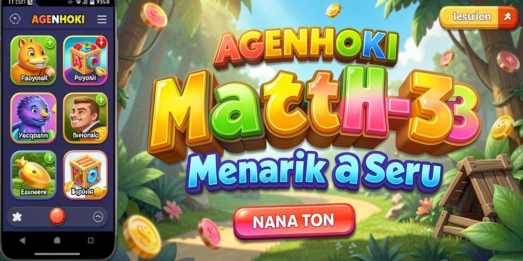Tampilan menarik dari gameplay AGENHOKI yang penuh warna.