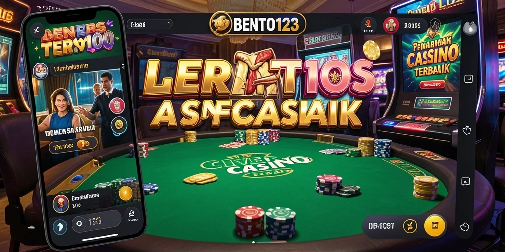 Tampilan gameplay BENTO123 dengan atmosfer Live Casino yang nyata.