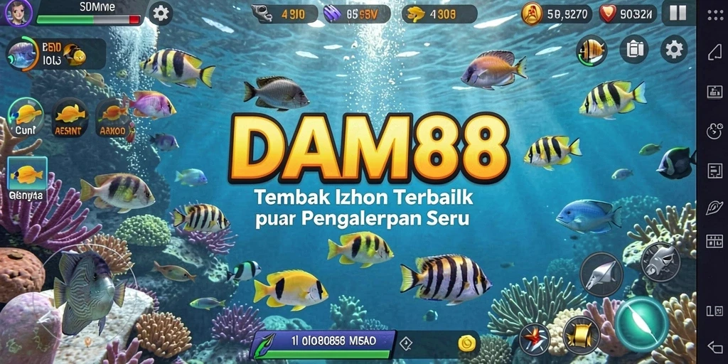 Tampilan gameplay menarik dari DAM88 yang penuh aksi Tembak Ikan.