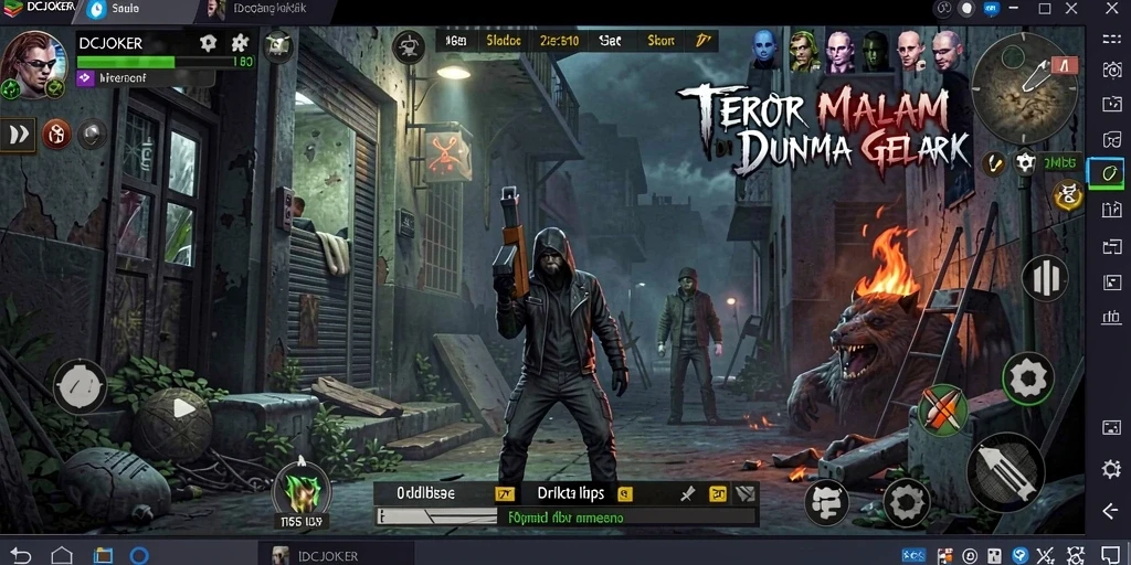 Screenshot permainan IDCJOKER menampilkan suasana horor yang mencekam.