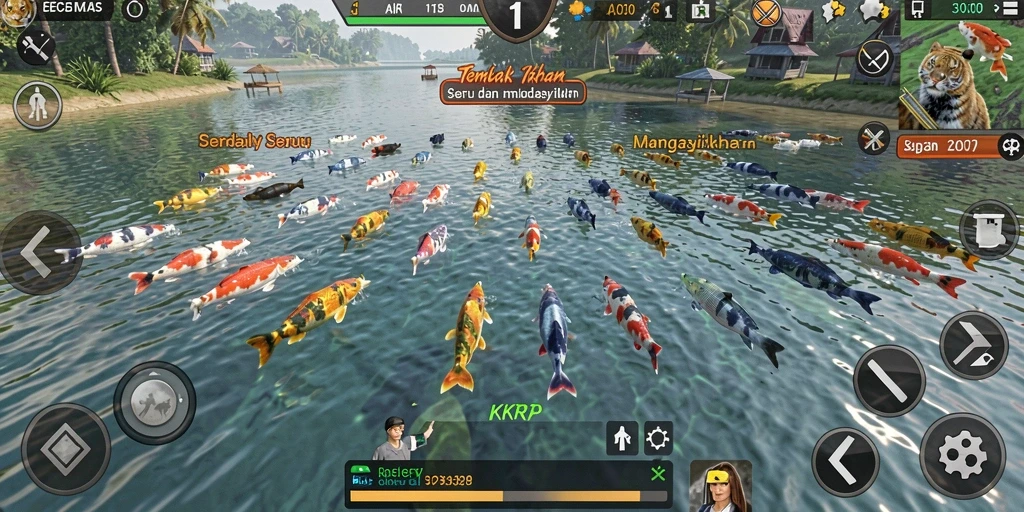 Gameplay seru menembak ikan di KKRP.