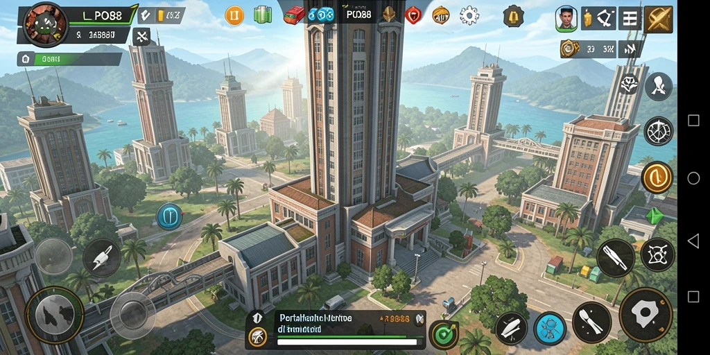 Gambar menampilkan aksi seru gameplay Tower Defense LPO88.