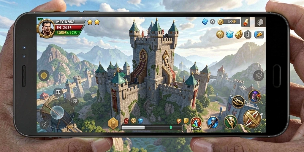 Gameplay seru Tower Defense di MEGA888.