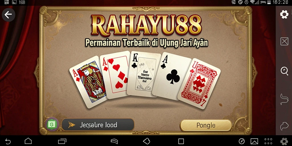 Tampilan gameplay menarik dari RAHAYU88 dalam permainan Domino.