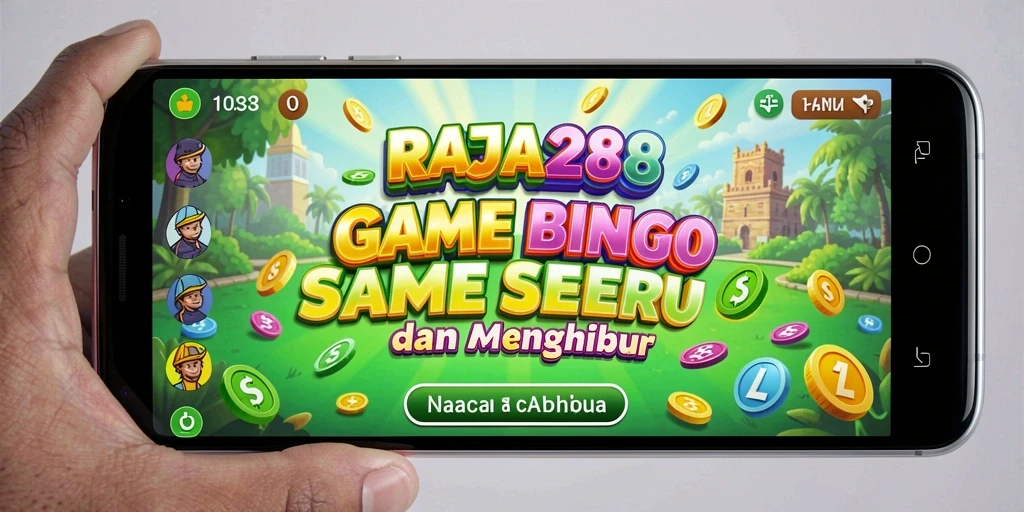 Tampilan gameplay seru permainan Bingo RAJA288 dengan interaksi pengguna.