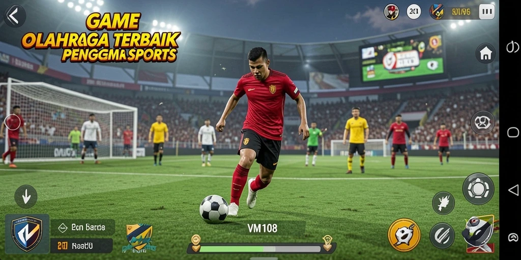 Gameplay menakjubkan dalam VM108 yang menampilkan pertandingan olahraga intens.